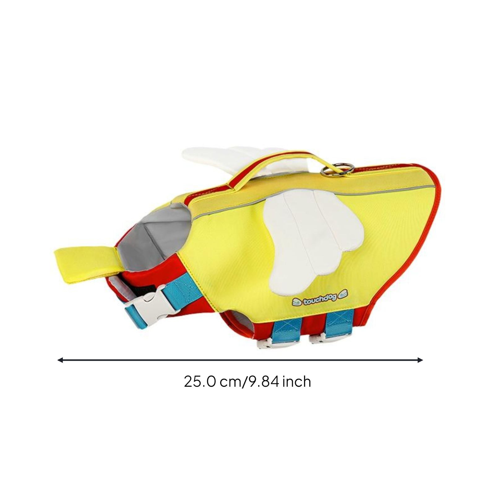Buoyant dog life jacket for swimming
