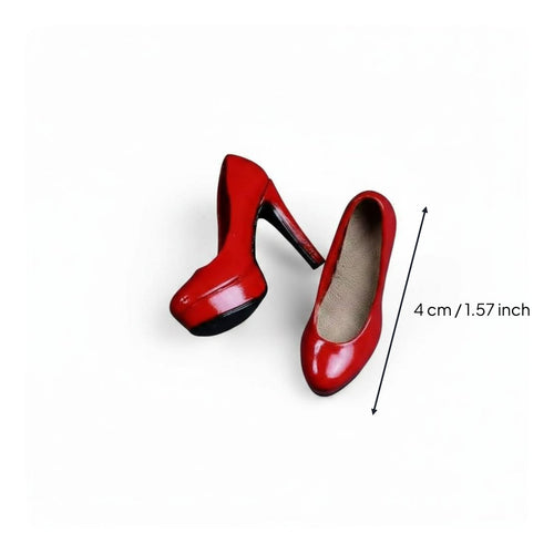 1/6 Scale High Shoes Shiny Finish Toy Accessory for Collectors, Hobbyists