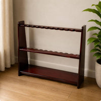 Floor-Standing Cue Rack Freestanding Pool Stick Holder Rounded Corners