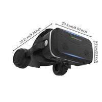 Phone VR Headset Mobile Phone Compatible Headset with Headphones for Gaming