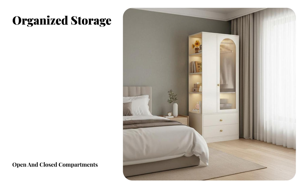 Modern aesthetic Bedside Storage Tower Space-Saving Design Tall Nightstand Large Capacity Bedroom Furniture Sturdy Construction for Apartment Dwellers, Homeowners, Small Spaces, Dorm Room, Nursery, Entryway