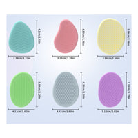 6 Pieces Soft Rubber Worry Stone Toys Calming Textured Sensory Stone Silent Item for Autistic People, Kids