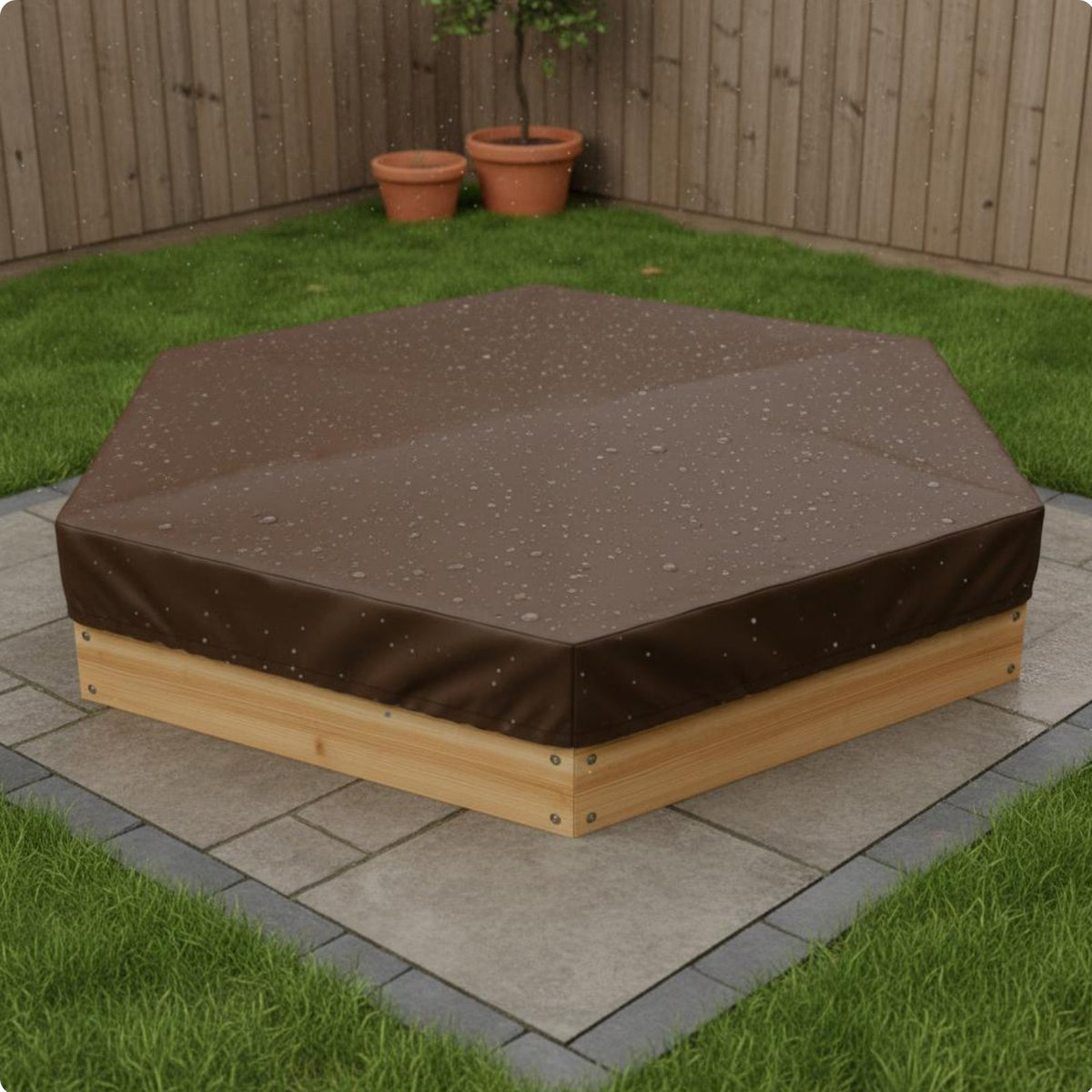 Hexagonal Sandbox Cover Sun Protection Waterproof Sandbox Tarp Dustproof