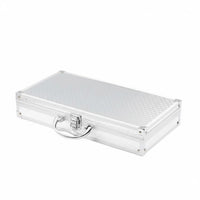 Locking Hard Case Reinforced Corners Aluminum Briefcase Portable for Storage