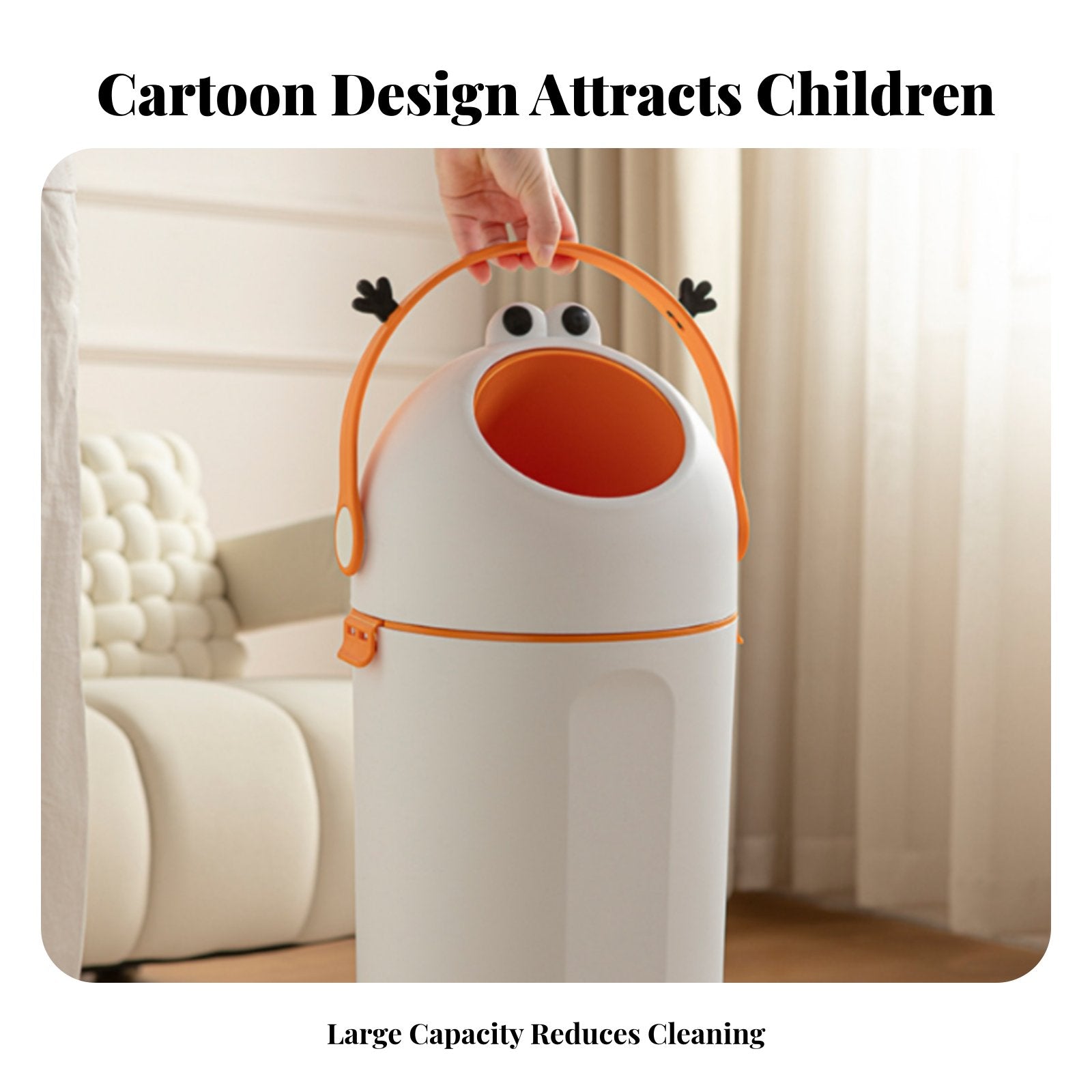 Round Diaper Disposal System Large Capacity Diaper Disposal System Nursery Item Silent Functioning Easy to Use for Infants
