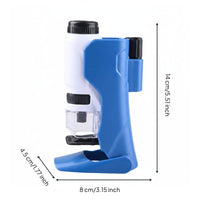 Children's Educational microscope Outdoor Exploration Portable Zooming Instrument 180x Magnification for Students
