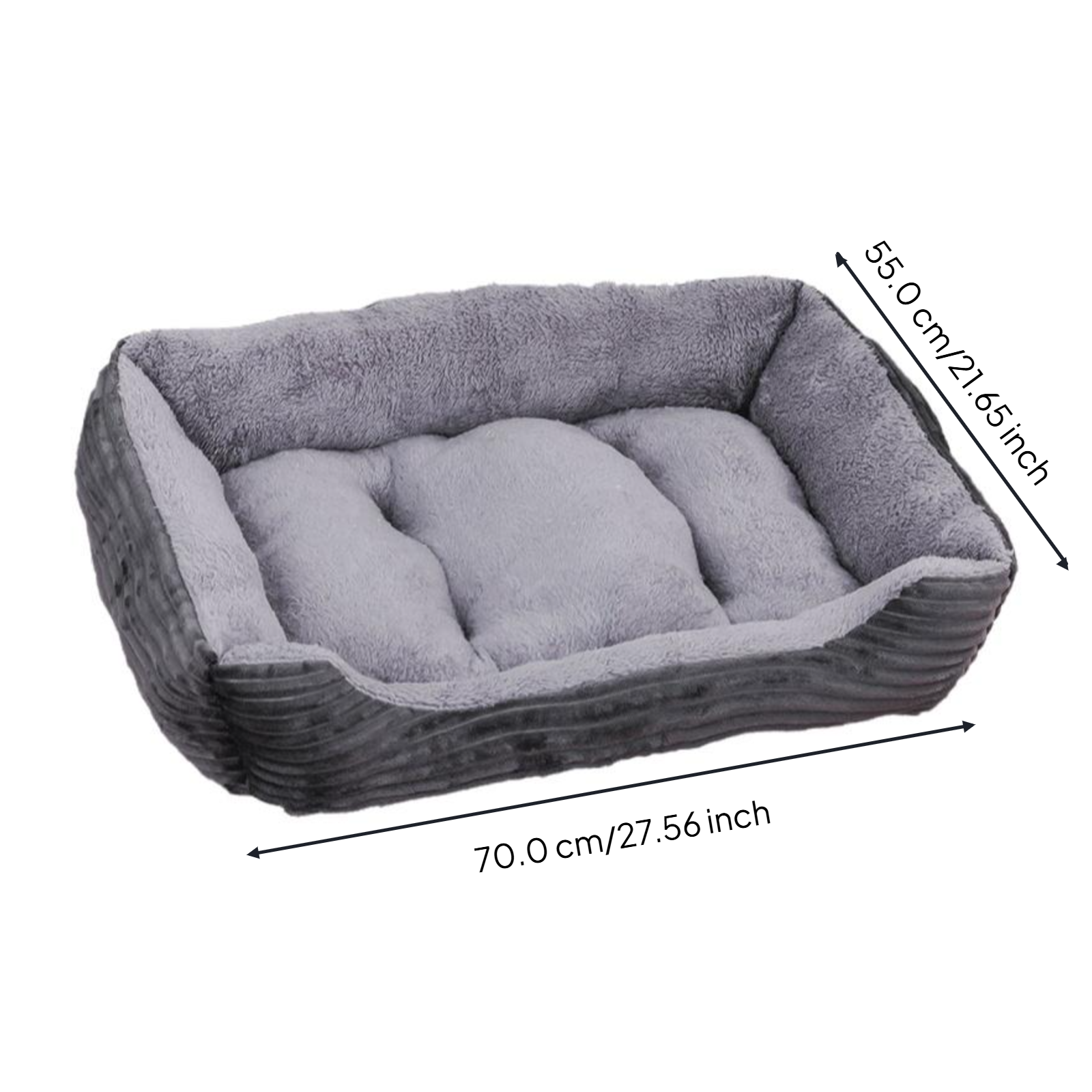 Plush Dog Bed Mat, Non-Slip, Washable, All-Season Comfort