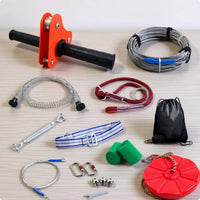 Kids Cable Glide Set Easy to Install Steel Trolley Cable Glide Ball Bearings