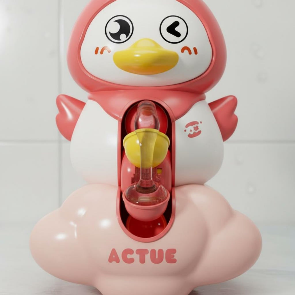 Rotating Duck Bath Toy Educational Duck Slide Toy Safe for Toddlers, Kids