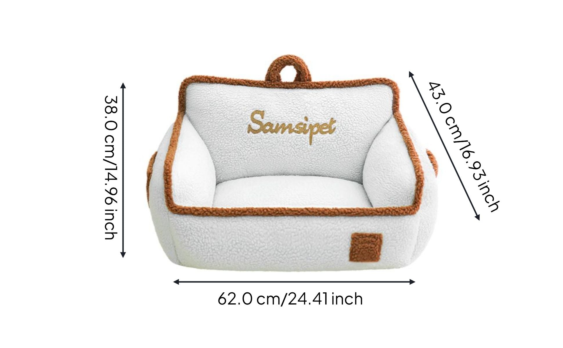 Warm Dog Bed, Removable Pad, Calming Pet Sofa