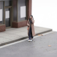 1/64 Scale Woman Figure 3D Printed Tiny People Miniature Scene Figure Highly