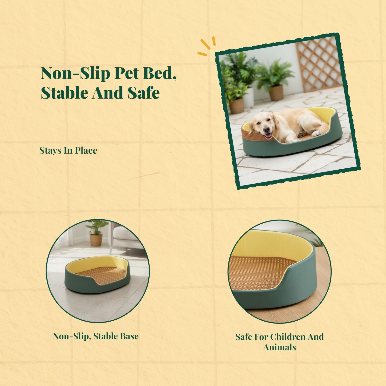 Dog Cooling Mat, auto-cooling pet bed, cleanable non-slip crate pad, summer comfort for large dogs and felines, suitable for all seasons