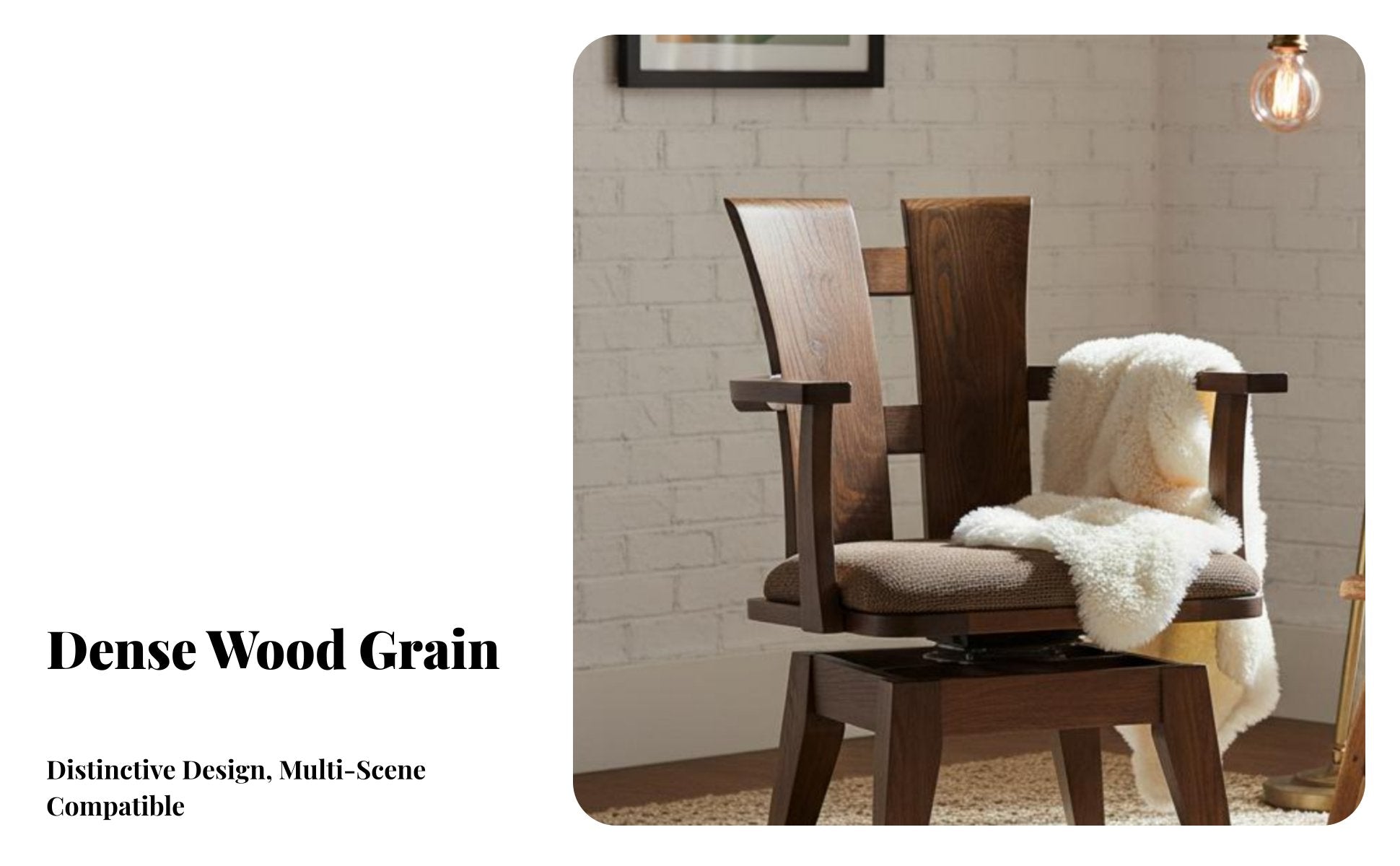With Armrests Spindle spine pivot Armchair Vintage-vintage-design & aesthetic Design Upholstered pivot Chair Sturdy Construction Indoor Furniture Multi-Use for residents, Adults, Office Workers, Dining Room, Restaurant, Bedroom, Nursery
