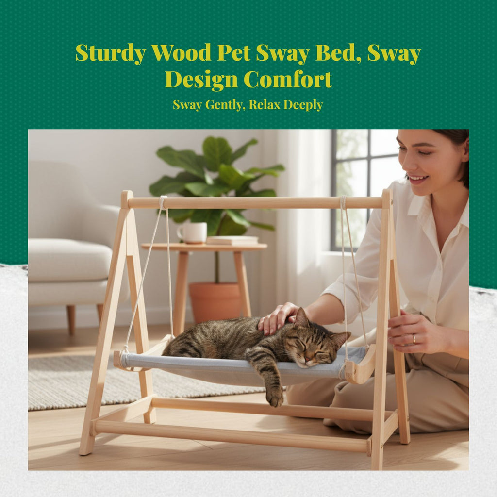 Breathable wood pet bed
