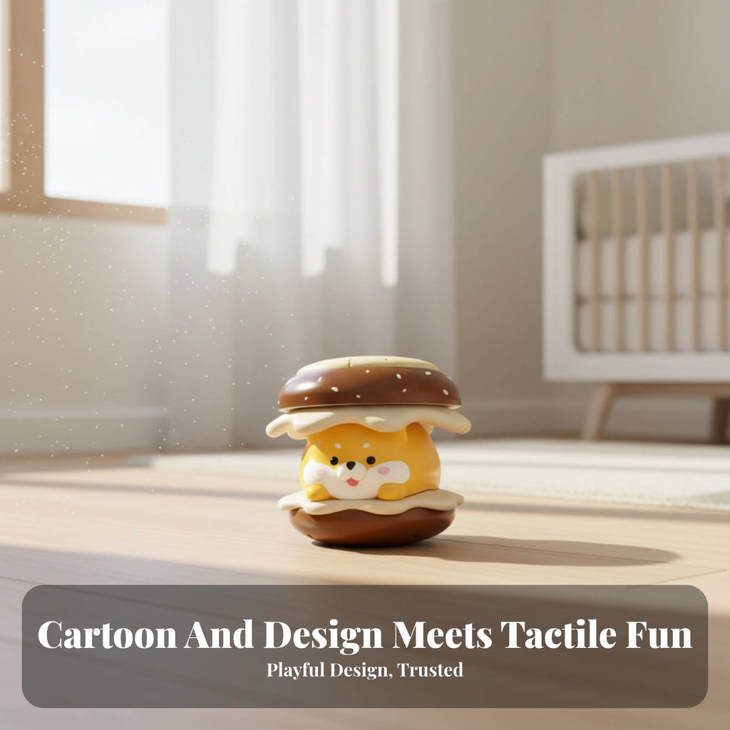 Baby Hand Pat Drum Early Educational Baby Drum Toy Cute Cartoon Design for Home