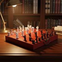 Terracotta Warrior Chess Set Souvenir Gift 3D Chinese Chess Set Vintage Design