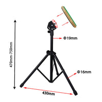 Adjustable Drum Pad Stand Metal Bracket Folding Tripod Drum Stand Rubber Feet