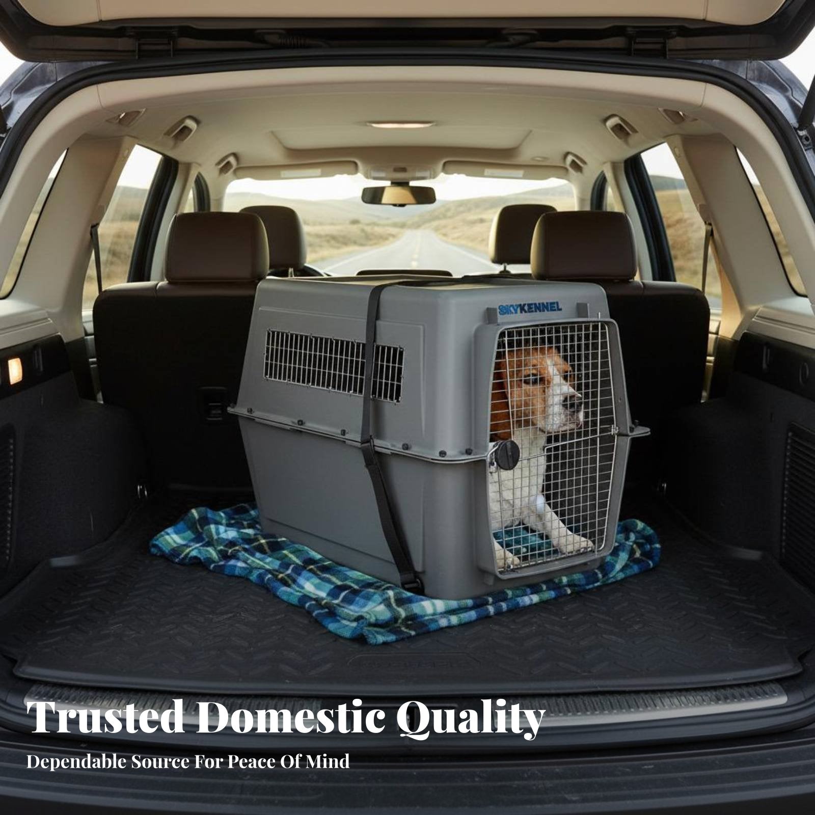 Airline-Approved Design Hard-Sided Travel Crate Portable Hard-Sided Pet transport robustDuty Construction Dog Kennel safety latch for Travelers with companion animals, Cat Owners, Car journeys, veterinarian Visits, Outdoor Excursions