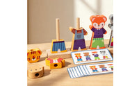 Wooden Educational Creature Dress-up Toy Natural Wood Finish