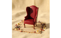 1:6 Scale Armchair Handmade Dollhouse Sofa Workmanship Miniature couch for Collectors, Hobbyists, Diorama