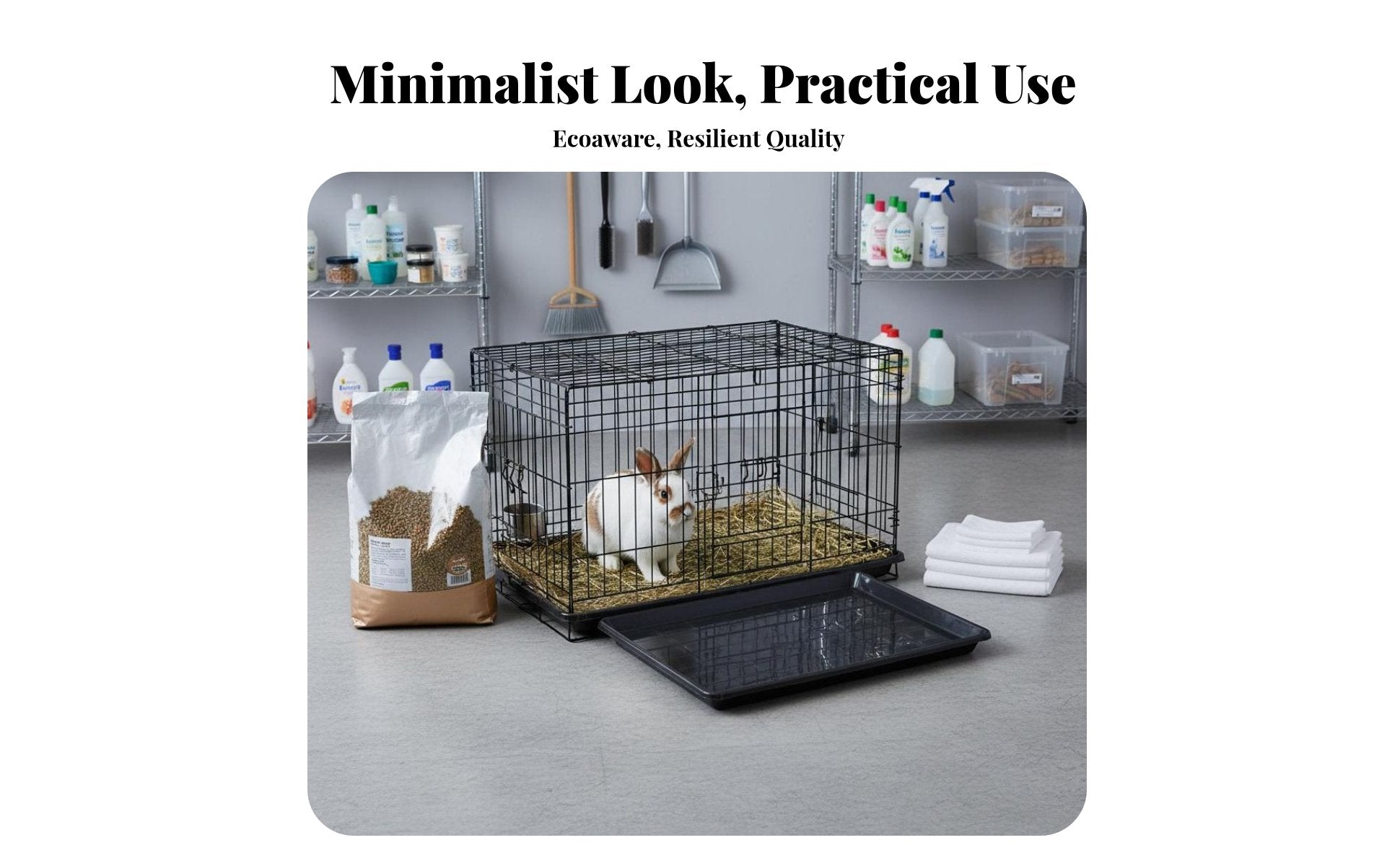 Pet Cage Tray Easy to Clean Replacement Cage Tray Kennel Liner