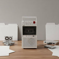 Retro Cassette Player Recorder Two-Way Power Supply Portable Tape Player Design