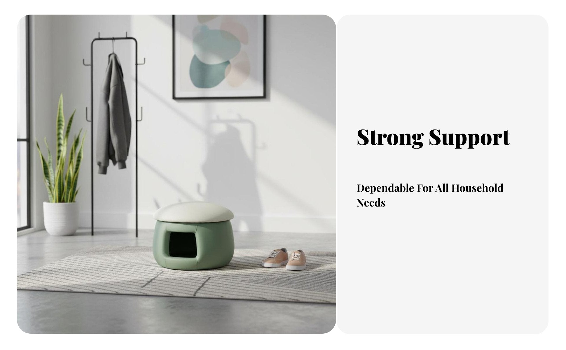 Mushroom-Shaped Cat House Stool Space-Saving Enclosed Pet Retreat Double-functionPurpose Design Multipurpose for Balcony, Indoor