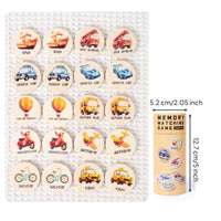 Wooden Memory Game Early Learning Picture Matching Toy Screen