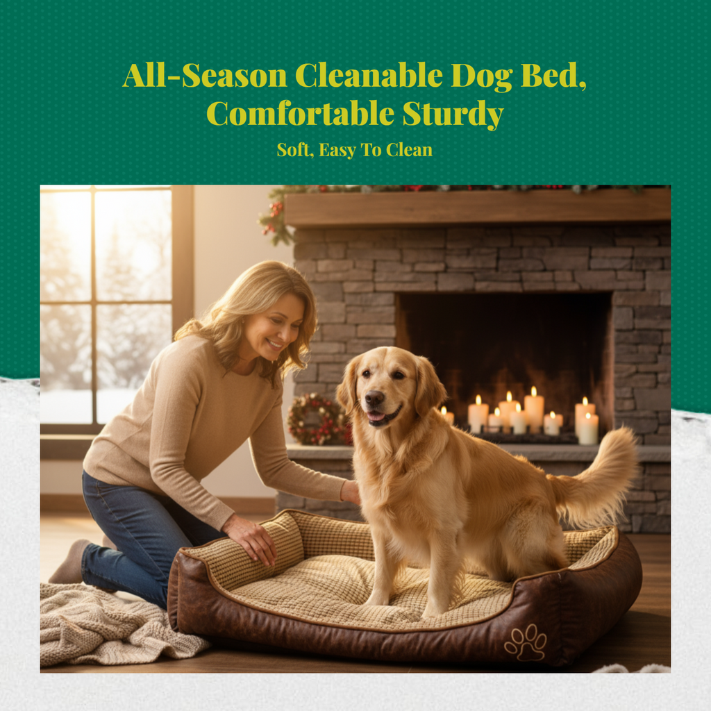 Orthopedic dog bed, removable cover
