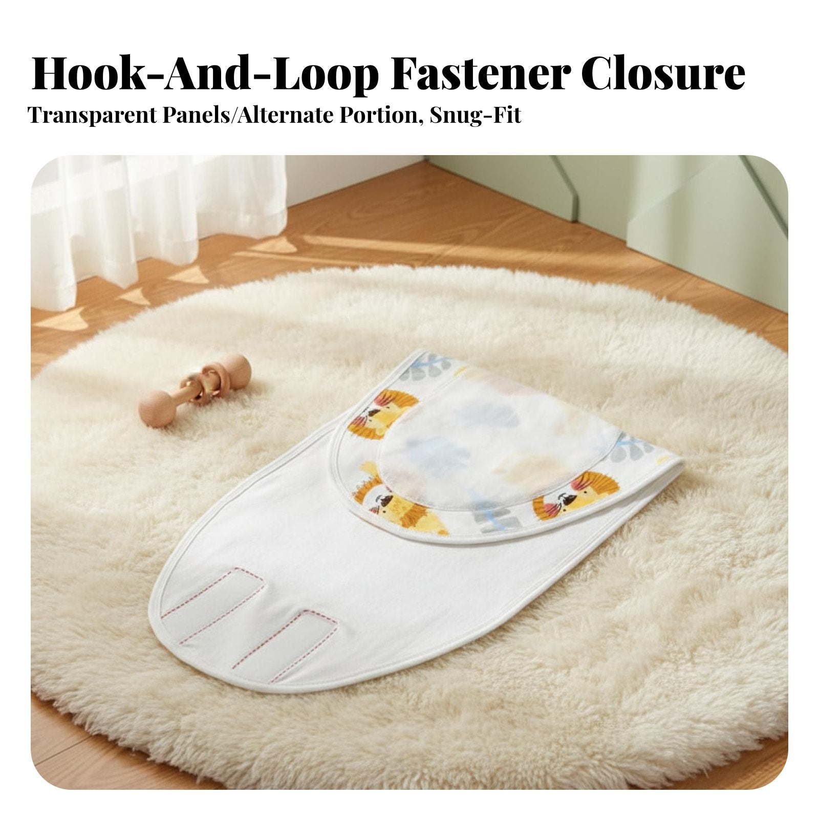 Adjustable Newborn Wrap Womb-Like Comfort flap-shaped infant Swaddler Machine launderable