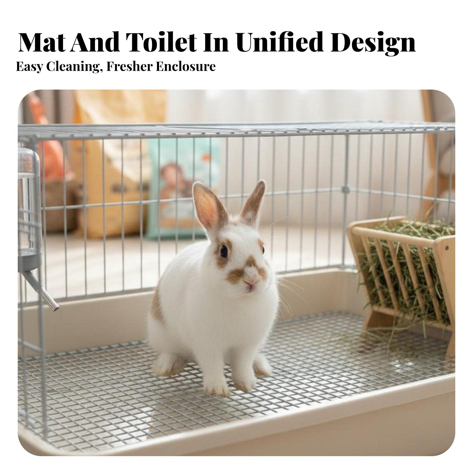 small pet Toilet Tray with Grate Footcomfortable grate Potty training aid Keeps feet Dry