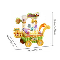 Music Ice Cream Vehicle Rotating Light up Ice Cream Vehicle Role Play Kids Toy
