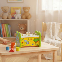 Wooden Whack a Peg Game Early Learning Whack-a-Peg Toy for Home
