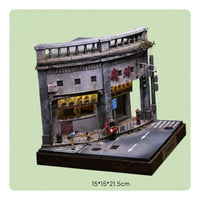 1:64 Miniature Scene Light up Miniature Display Base Collectible for Office