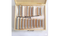 17 Note Tone Block Set Simple Elegant Design Wooden Resonator Bell Set Portable