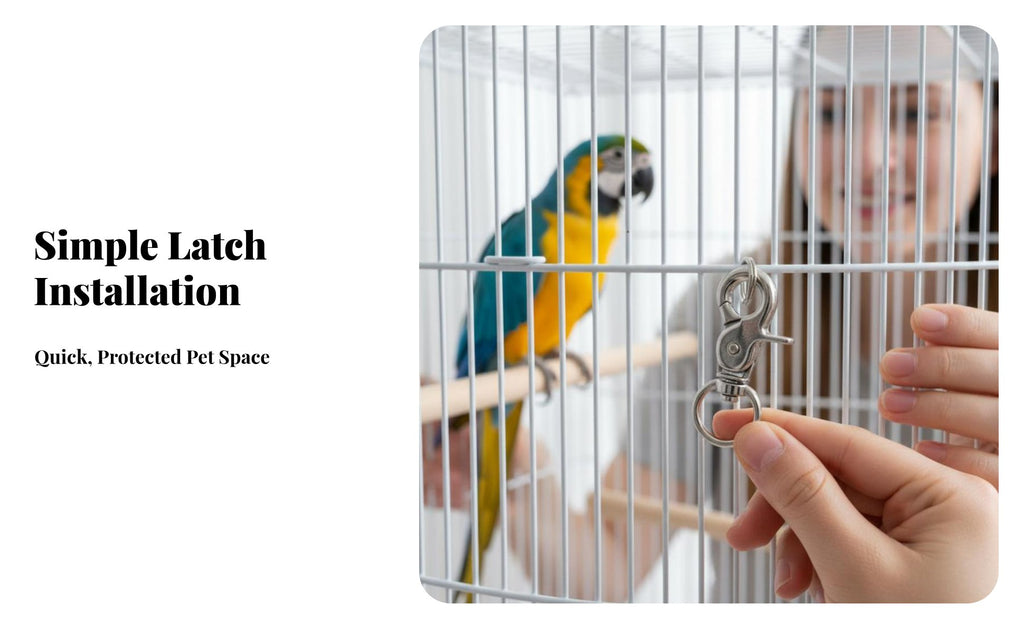 Antireleffortless latch strong rotating metal Clasp Sturdy for Aviaries, Kennel