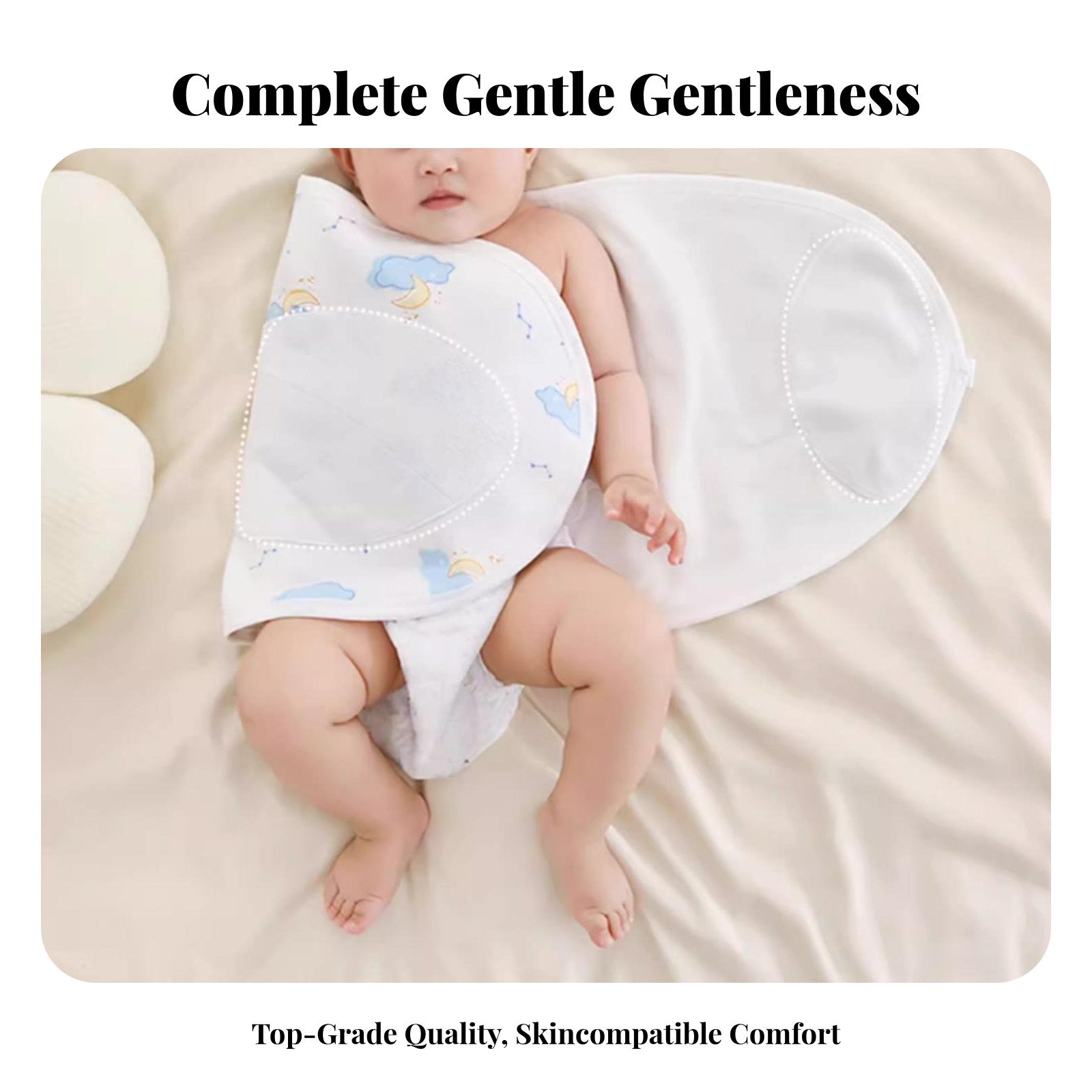 Adjustable Swaddle Wrap Soft & Breathable sleep bag Easy to Use for Newborns