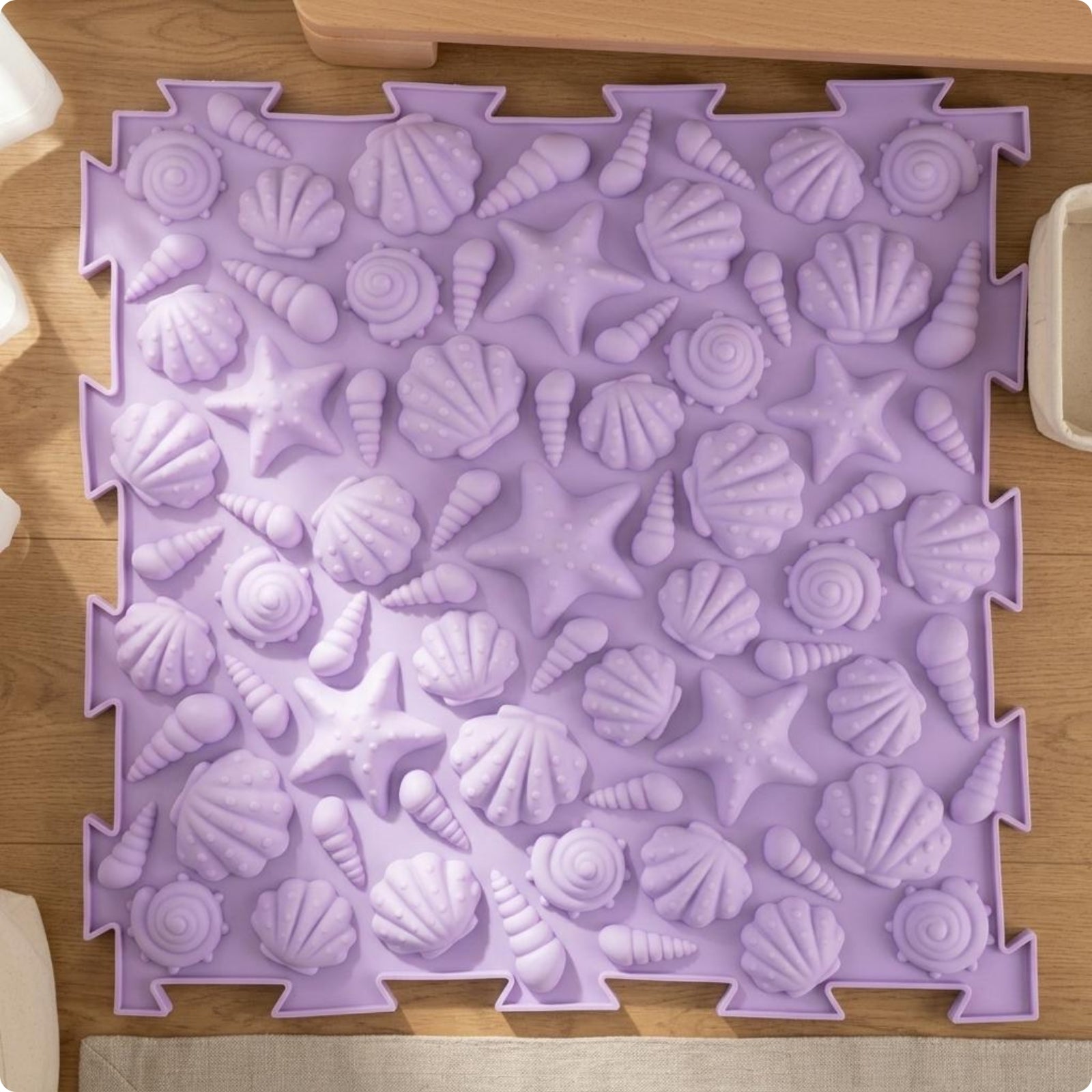 Textured Sensory Mat Long-Lasting Foot Massage Tile Bright Colors