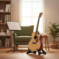 Folding Guitar Stand Foldable Portable Guitar Holder Compact Size for Studio