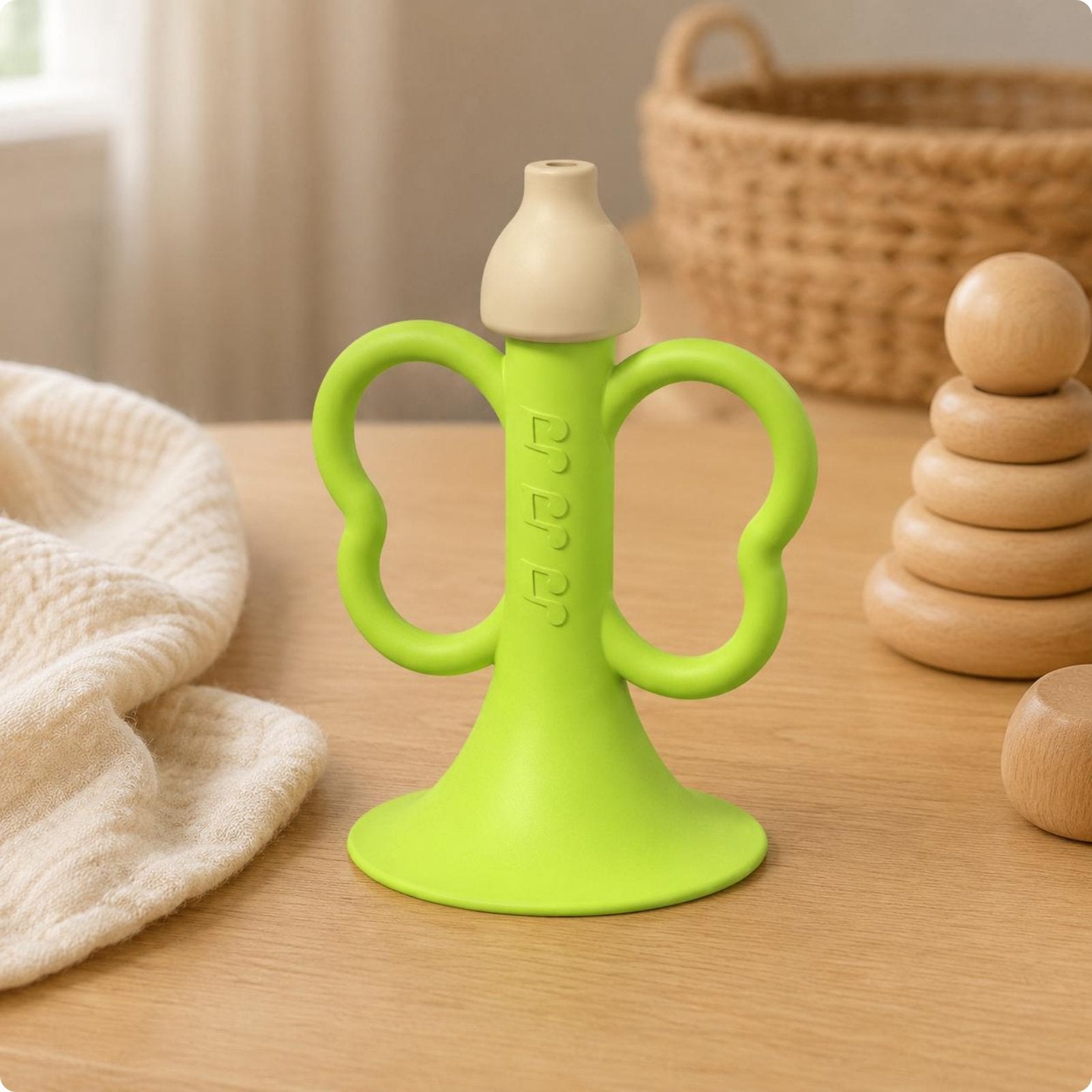 Soft Silicone Cone Portable Baby Gnaw Whistle Chewable for Infants