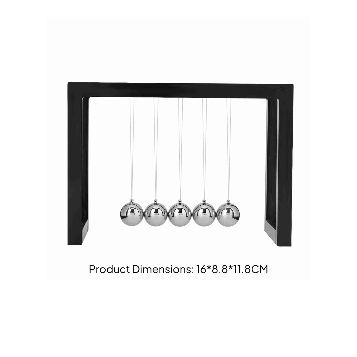 Newton's Cradle Science Education Premium Desk Toy Perpetual Motion Illusion