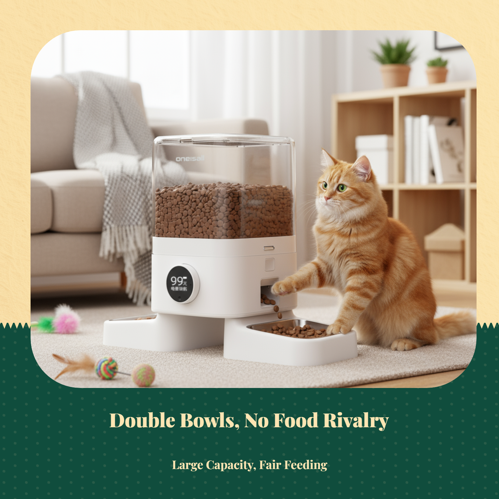 App-controlled automatic feeder