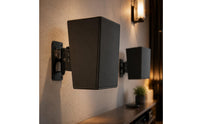 Multi Angle Design Speaker Wall Mount Home Theater Speaker Wall Bracket Easy Installation Audio Mounting Hardware Vertical and Horizontal Adjustment for KTV, Surround Sound