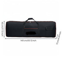 Padded Electronic Keyboard Bag Waterproof Portable Keyboard Gig Bag Multiple Pockets Musical Instrument Accessory for Artists, Students, Travel