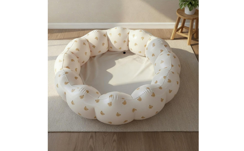 Portable Baby Pool Petal Shape Round Inflatable Ball Play Area Eco-Friendly PVC