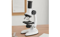 Kids Microscope Kit STEM Learning Educational Visual Microscope for Home Study