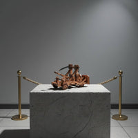 Ancient Chinese Chariot Model Historical Reproduction for Desktop Decoration