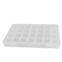 28 Grid Organizer Box Portable Bead Storage Container Multi-Purpose for Crafting