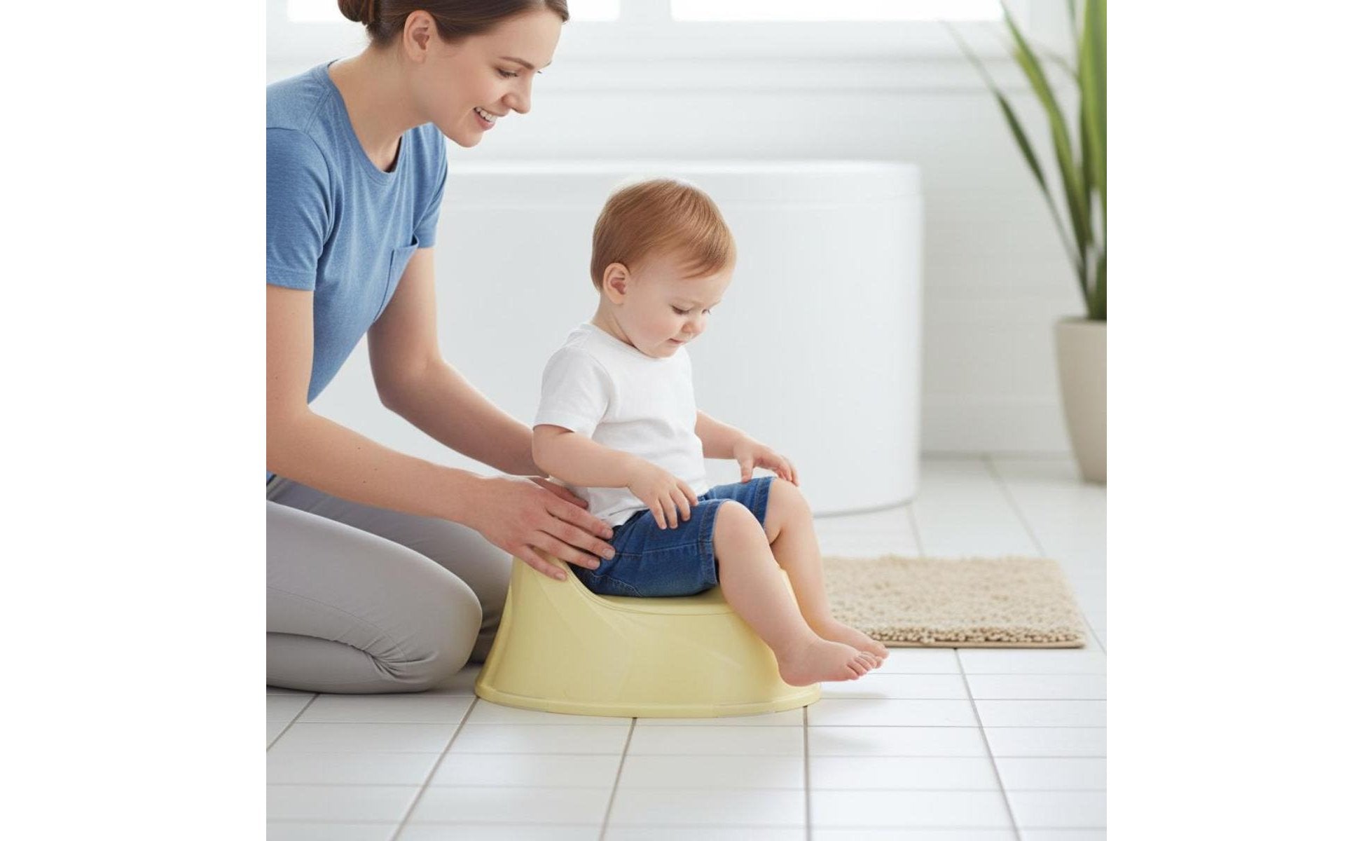Non-Slip Base Toddler Potty Chair Easy to Clean Toddler Training Toilet Lightweight and Compact for Toddlers, Infants, Home Use, Outdoor