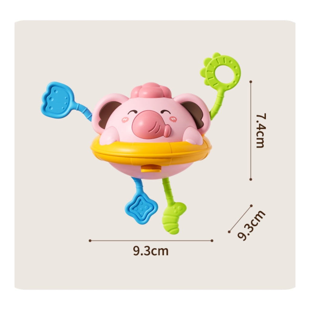 Wobbly Baby Pull Toy Textured Self-Righting Tumbler Toy Tactile Play for Infants